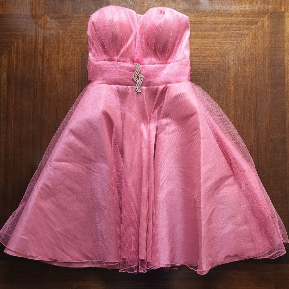 Hot pink dress